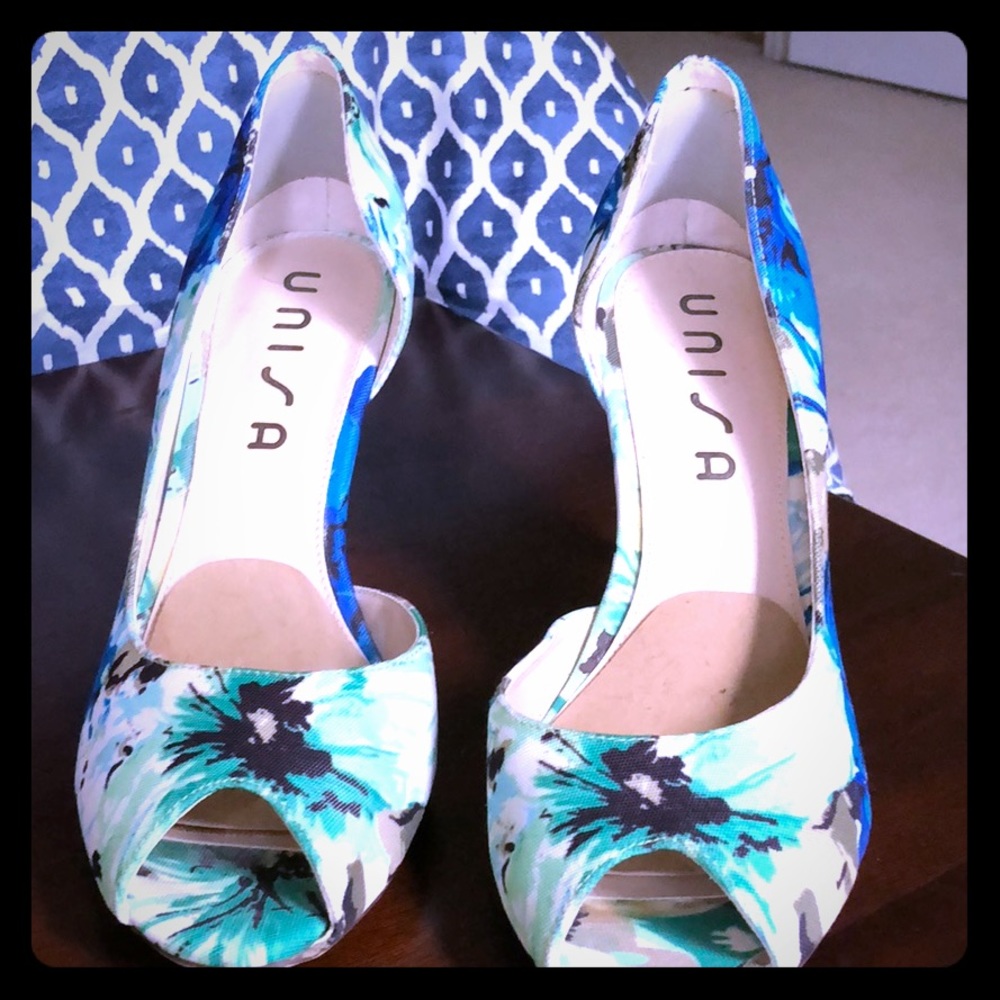 Floral high heels